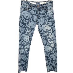 Anthropologie Pilcro And The Letterpress Jeans Slim Boyfriend 26 Floral Casual
